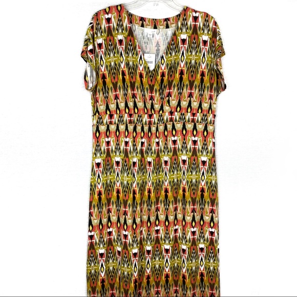 NWT J. Jill Patterned Maxi Dress - Picture 1 of 5